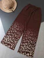 تیشرت باکسی و شلوار بگ پلنگی - تصویر 3